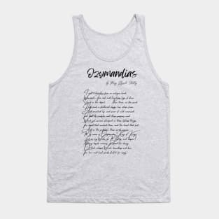 "Ozymandias" by Percy Bysshe Shelley Tank Top